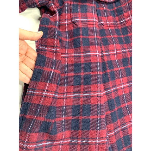 Orvis Heavyweight Flannel Shirt Button Up Shacket Jacket Blue Men's size XXL - Picture 10 of 10